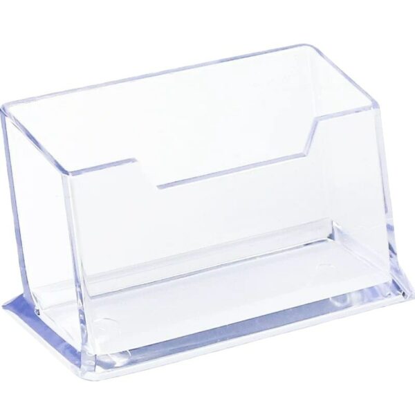 1 Pcs Clear Desk Shelf Box Storage Display Stand Acrylic Plastic Transparent Desktop Business Card Holder 3