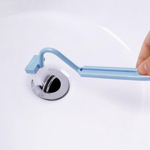 1 Piece Of V Shaped Curved Toilet Brush Long Handle Toilet Cleaning Brush Household Deep Cleaning 3
