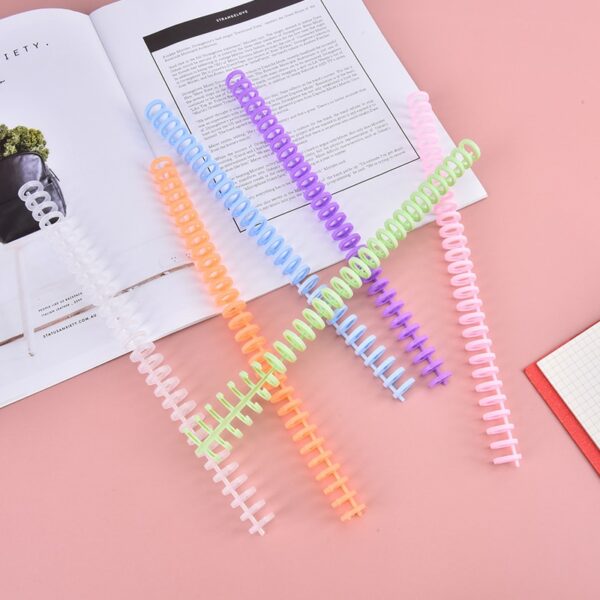 10pcs 30 Holes Circles Ring Loose Leaf Book Album Binder Spiral Binding Clips Planner Accessories Student 1
