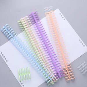 10pcs 30 Holes Circles Ring Loose Leaf Book Album Binder Spiral Binding Clips Planner Accessories Student