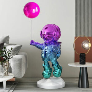 110cm Large Size Statue Living Room Floor Decor Electroplated Astronaut Sculpture Modern Nordic Home Decoration Accessories