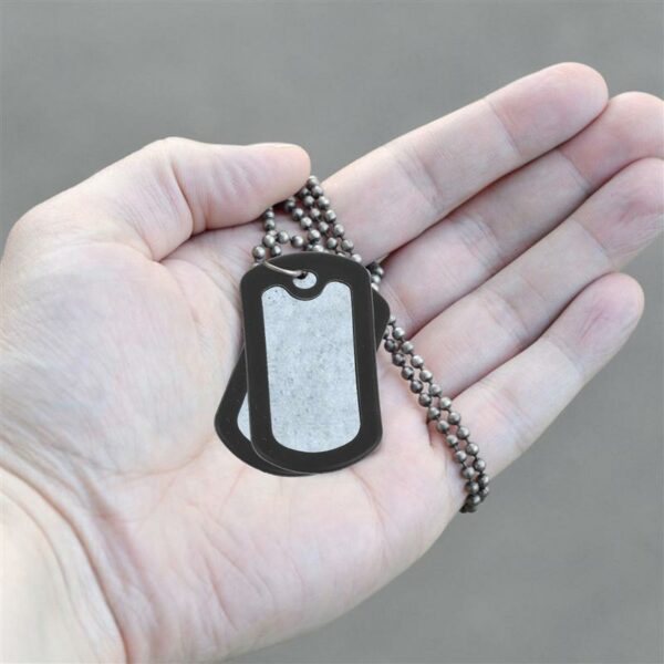 12pcs Military Style Dog Tag Silicone Silencer Dog Tag Silicone Protective Cover 5