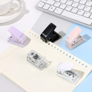 1pc Simple Mini Single Paper Puncher Small Fresh Portable Office Binding Supplies Journal Scrapbook Hole Punch 3
