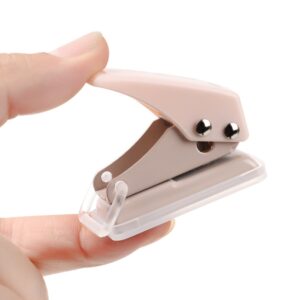 1pc Simple Mini Single Paper Puncher Small Fresh Portable Office Binding Supplies Journal Scrapbook Hole Punch 4
