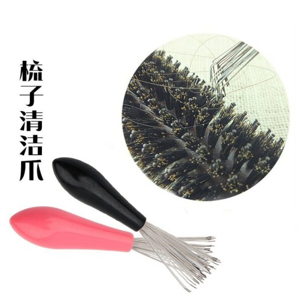 1pcs Mini Hair Brush Combs Cleaner Embedded Tool Plastic Cleaning Remover Handle Tangle Hair Brush Hair 1