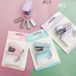 1pcs Mini Stapler Set Staples Paper Binder Stationery Office Binding Tools School Supplies Kawaii Stationery