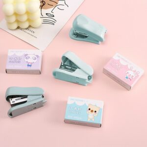 1pcs Mini Stapler Set Staples Paper Binder Stationery Office Kawaii Stationery Binding Tools School Supplies