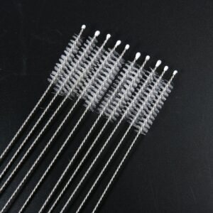 2 5 10 Pcs Set Stainless Soft Hair Suction Glass Tube Cleaner Brushes Tools Fish Tank 1