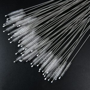 2 5 10 Pcs Set Stainless Soft Hair Suction Glass Tube Cleaner Brushes Tools Fish Tank