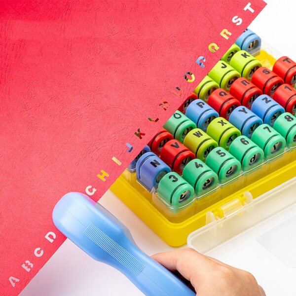 26 Letters Hole Puncher 0 9 Numbers Paper Cutter Machine Loose Leaf Craft Punches Scrapbooking Diy 1