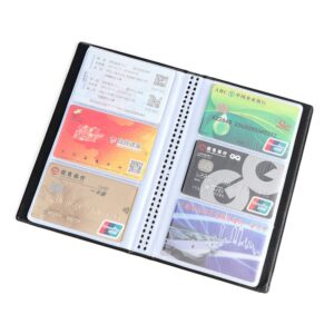 40 120 180 240 300 Leather Cards Id Credit Card Holder Book Case Organizer Business Cards 1