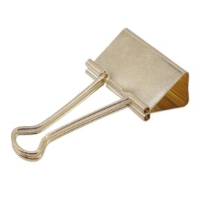 5 Pcs Gold Binder Clip Clamp Memo Paper Spring Clips Office School Supplies Office Binding Supplies