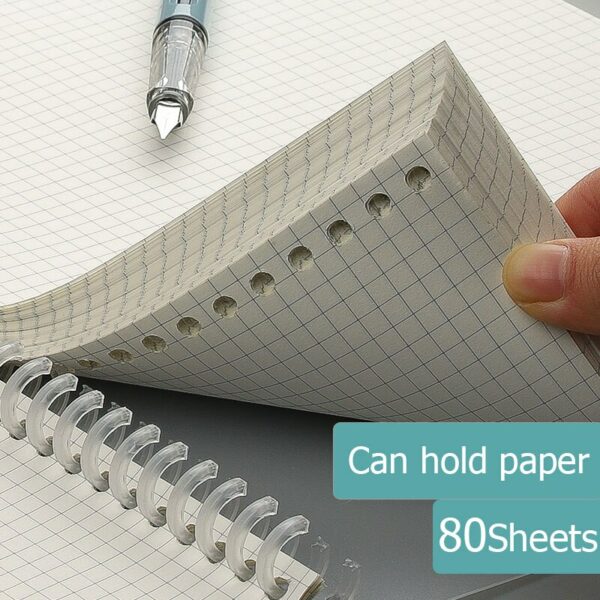 5pcs 30 Holes Loose Leaf Binders Color Ring Binding For Diy Paper Notebook Album Diary Stationery 3