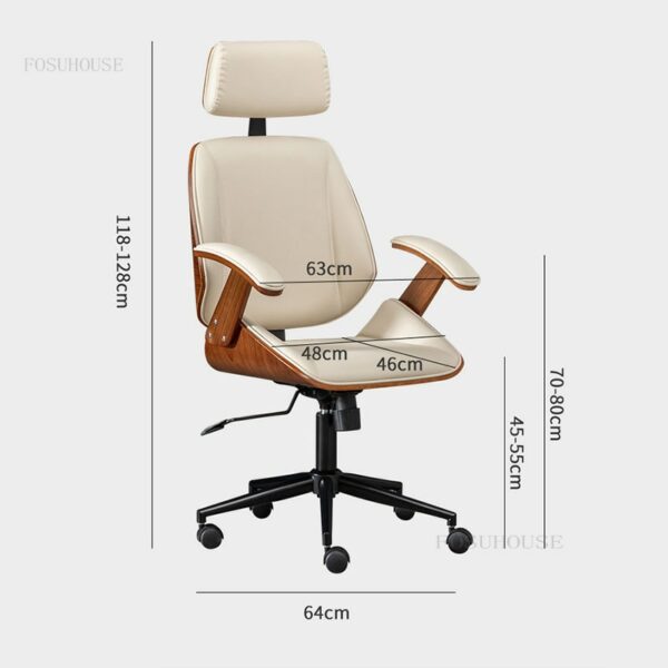 Advanced Office Chairs Modern Office Furniture Lift Swivel Backrest Chair Leisure Comfortable Computer Chair Home Boss 5