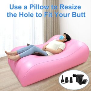 Bbl Bed Inflatable Air Mattress With Hole For Sleeping After Brazilian Butt Lift Surgery Recover Waterproof