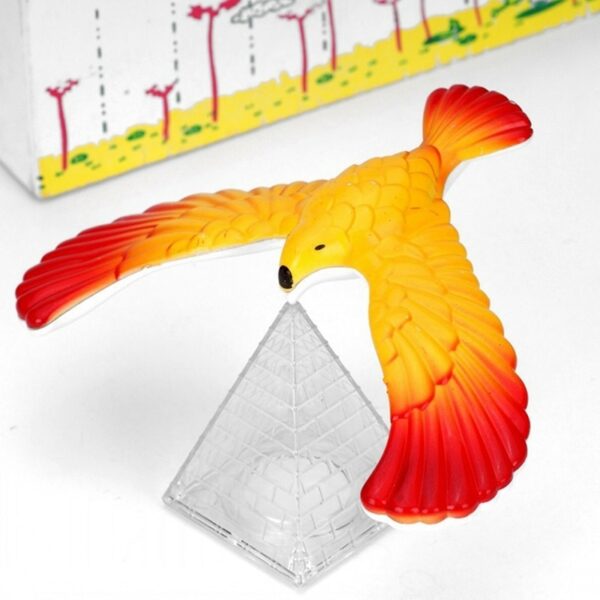 Balancing Eagle With Pyramid Stand Magic Bird Desk Decor Funny Gadgets Novelty Toys For Children S 5