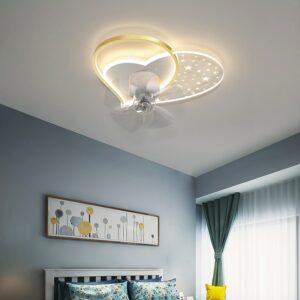 Bedroom Modern Minimalist Fan Lamp Nordic Home Restaurant Study Light Luxury App Control Suction Living Room 3
