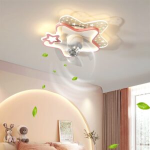 Bedroom Modern Minimalist Fan Lamp Nordic Home Restaurant Study Light Luxury App Control Suction Living Room