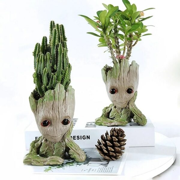 Cartoon Tree Man Baby Groot Miniature Model Home Office Decoration Simulation Flower Pot Desktop Display Anime 1