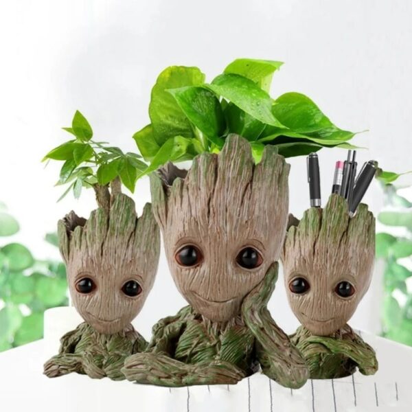 Cartoon Tree Man Baby Groot Miniature Model Home Office Decoration Simulation Flower Pot Desktop Display Anime 2