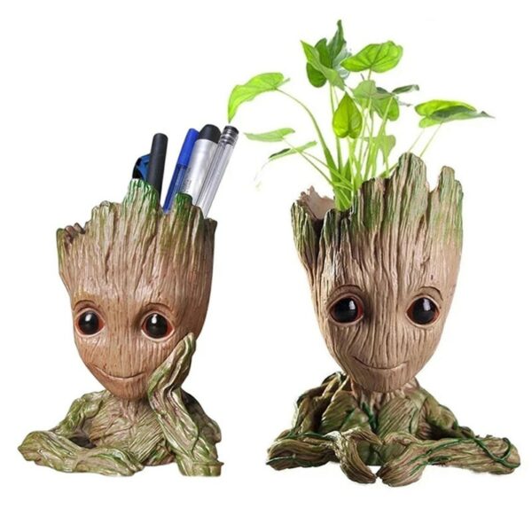 Cartoon Tree Man Baby Groot Miniature Model Home Office Decoration Simulation Flower Pot Desktop Display Anime