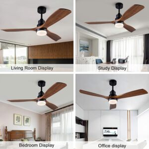 Ceiling Fans 220v Wooden Ceiling Fans With Lights 42 52 Inch Nordic Industrial Wind Blades Cooling 2