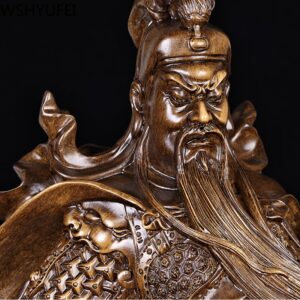 Chinese Style Guanyunchang Resin Statue Home Living Room Desk Ornaments Housewarming Shop Decoration Crafts Birthday Present 2
