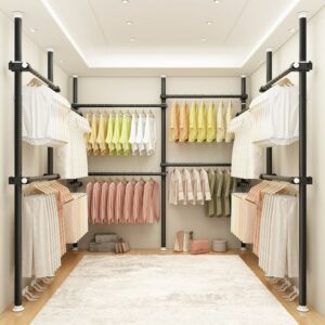 Coat Racks Clothes Hanger Clothing Shoe Floor Bedroom Garment Rack Rail Free Standing Percheros Dressing Room