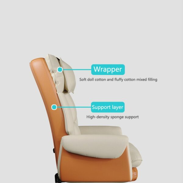 Comfortable Sofa Office Chair Gaming Chair Computer Chair Leather Ecutive Chair Backrest With Footrest Reclining Swivel 2