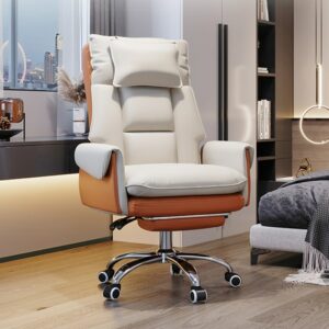 Comfortable Sofa Office Chair Gaming Chair Computer Chair Leather Ecutive Chair Backrest With Footrest Reclining Swivel