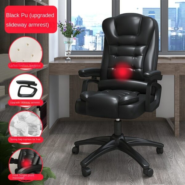 Computer Armchair Office Ergonomic Recliner Executive Comfortable Gaming Chair Swivel Conference Silla Oficina Office Furniture 5