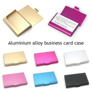Creative Business Card Case Aluminum Alloy Card Holder Metal Box Cover Credit Men Business Card Holder 1