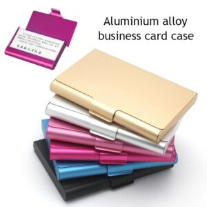 Creative Business Card Case Aluminum Alloy Card Holder Metal Box Cover Credit Men Business Card Holder