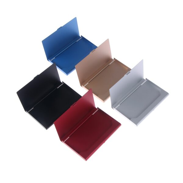 Creative Business Card Case Stainless Steel Aluminum Holder Metal Box Cover Credit Men Business Card Holder 4
