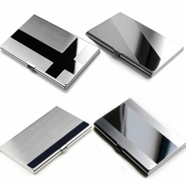 Creative Business Card Case Stainless Steel Aluminum Holder Metal Box Cover Credit Men Business Card Holder
