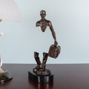 Famous Bruno Catalano Bronze Traveller Statue Sculpture Abstract Travel Man Male Figurine Collectible Art Home Decor 1