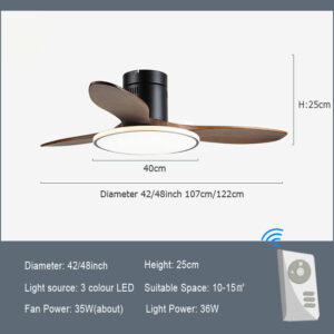 Fashion Ceiling Fan With Ultra Thin Led Lamp Nordic Minimalist Ceiling Fan Light For Bedroom Living 5
