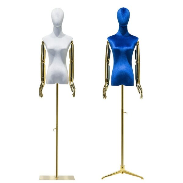 Free Shipping Korea Velvet Female Model Props Doll Dress Color Clothing Models Electroplating Mannequins Display Shelf 4