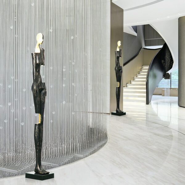 Gy Hotel Lobby Large Figure Floor Ornaments Sales Office Model Room Window Abstract Art Soft Decoration 3