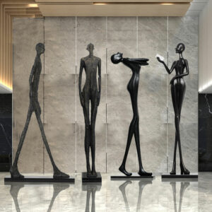 Gy Hotel Lobby Large Figure Floor Ornaments Sales Office Model Room Window Abstract Art Soft Decoration