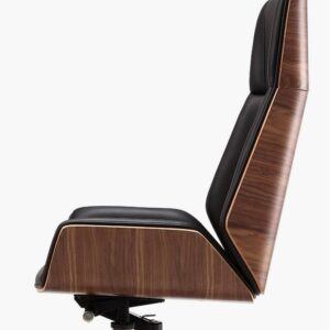 High Back Bentwood Swivel Office Computer Chair Micro Fiber Leather Home Office Furniture Meeting Leather Chair 2
