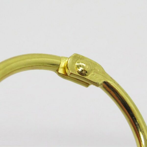 High Quality 3 10pcs Set Gold Metal Ring Binder 15 50mm Diy Loose Leaf Book Hoops 2