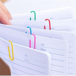 High Quality Golden Notebook Bookmark Binder Paperclips Accessories Paper Clips Binding Office Stationary Supplies 3