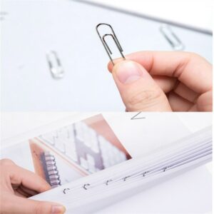 High Quality Golden Notebook Bookmark Binder Paperclips Accessories Paper Clips Binding Office Stationary Supplies 5