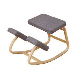 Home Wood Chair Stool Office Furniture Original Ergonomic Kneeling Rocking Wooden Kneeling Compute Improving Posture Chair 3