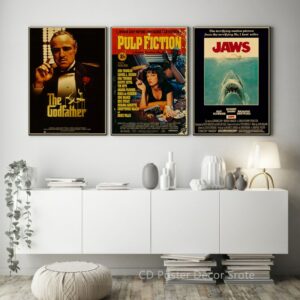 Hot Classic Movie Posters The Office Friends Tv Kraft Paper Prints Godfather Vintage Home Room Decor 2