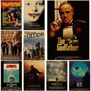 Hot Classic Movie Posters The Office Friends Tv Kraft Paper Prints Godfather Vintage Home Room Decor