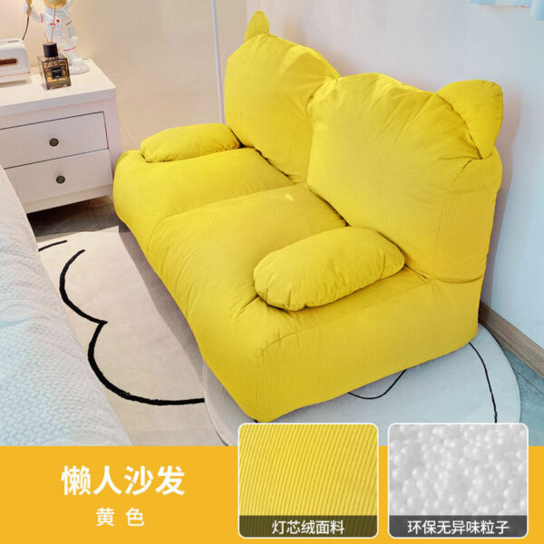 Ins Giant Bean Bag Sofa Chair Cotton Linen Couch Recliner Floor Seat Bedroom Tatami Balcony Comfy 3