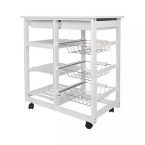 Islands Trolleys Hotel Catering Serving Trolley Moveable Kitchen Storage Rack Four Layer Home Utility Shelf Trolley 3