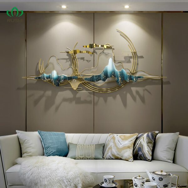 Large Nordic Luxury Wall Decoration Creative Home Decoration Wall 3d Wall Hanging Living Room Decoration Accessories 1